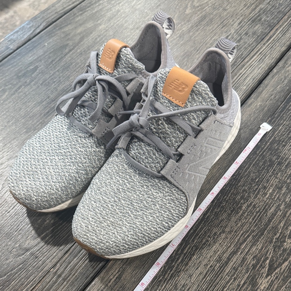New Balance women’s Gray and Tan Sneakers